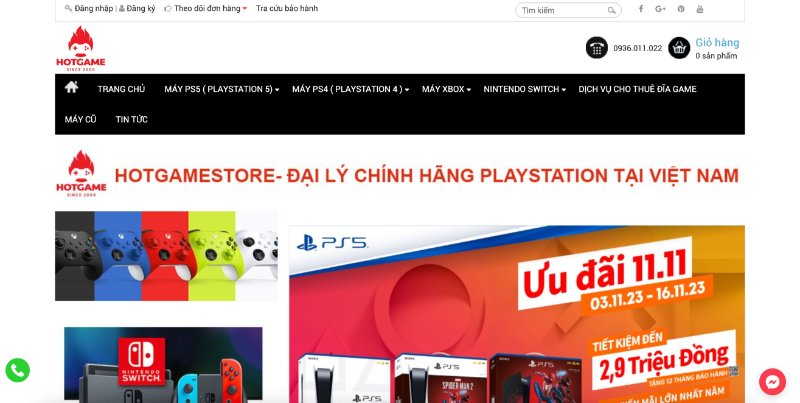 Shop mua máy PS4 chất lượng Hot Game Store
